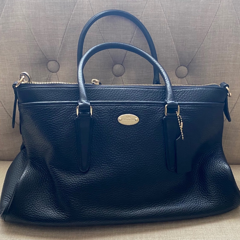 Coach Satchel Leather Handbag